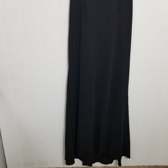 Adrianna Papell Navy Crisscross Back Maxi Dress - Picture 5 of 16